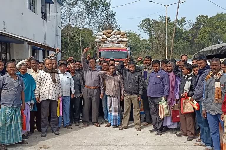 agitation of farmers in bamangola