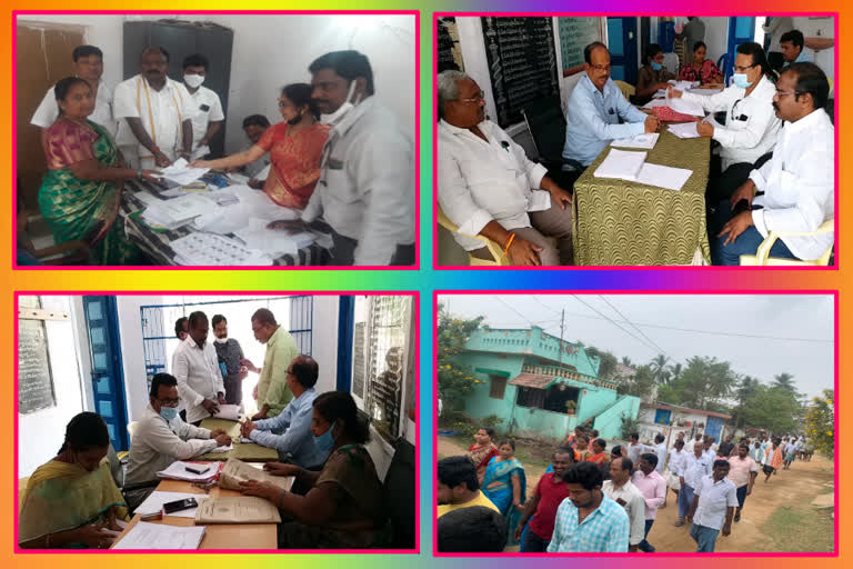 nomination process for Panchayat elections in Visakhapatnam and Prakasam districts