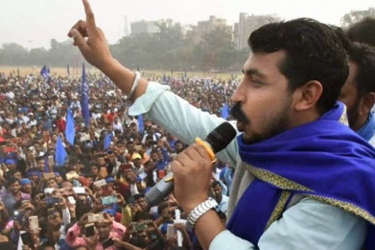 Bhim Army chief meets farmer leader Rakesh Tikait at Ghazipur, offers help to strengthen protest