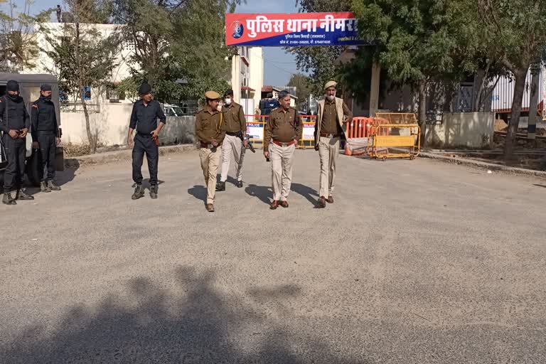 Papla Gurjar arrested, Papla Gurjar in Neemrana police station