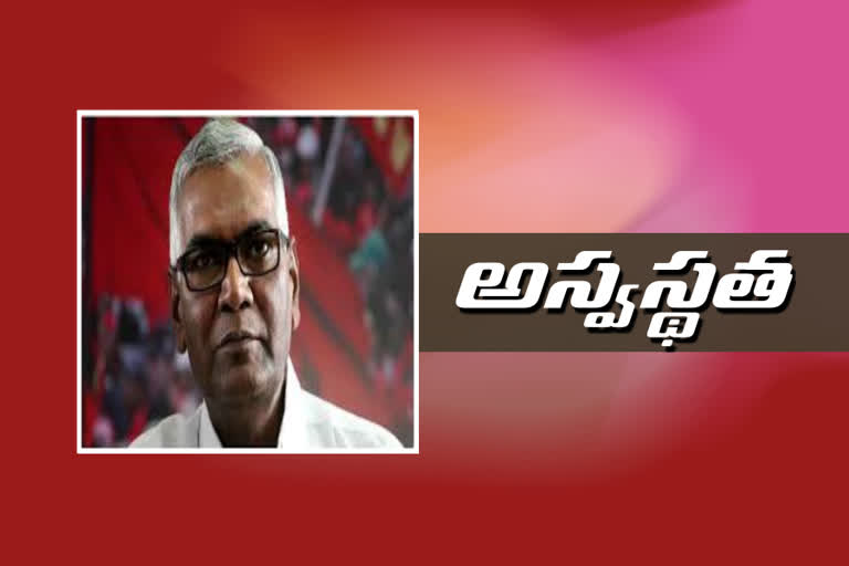 CPI National General Secretary D. Raja fell ill