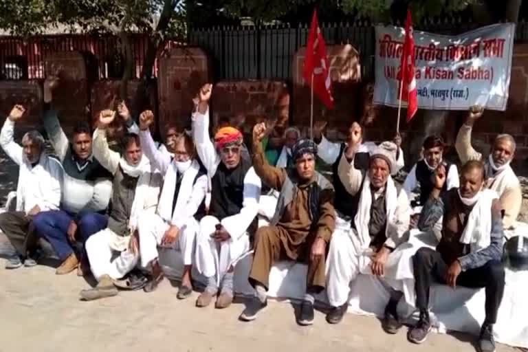 farmers Protest in Bharatpur, Kisan agitation