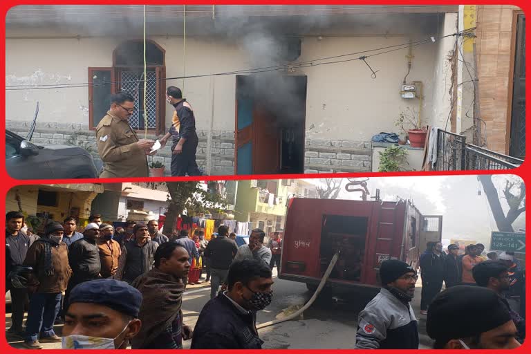 fire at closed house in Noida Sector 12