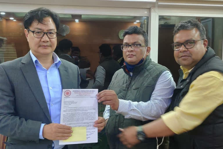 Korfball Sports Association met Sports Minister Kiran Rijiju