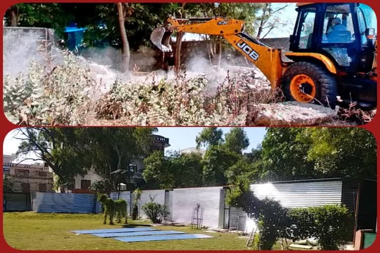 Action of Enforcement Branch in Jaipur,  Encroachment on government land in Jaipur