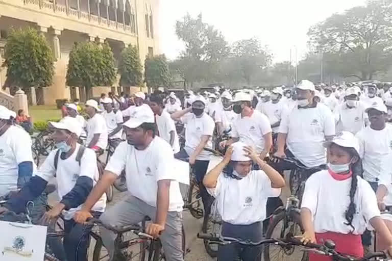 In Hyderabad .. Hindustan Petroleum Corporation Limited organized 5K Cyclothane Rally