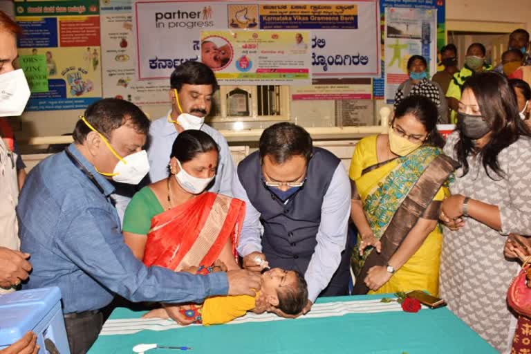 pulse polio Immunisation programme launches in dharwad