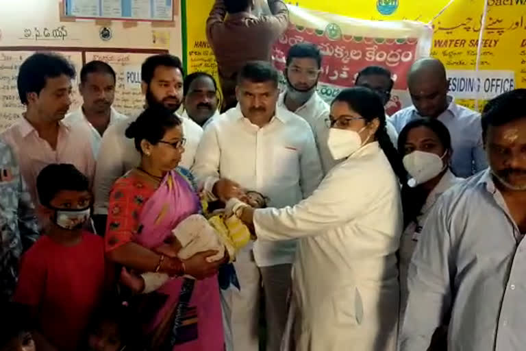 MLA Muta Gopal started polio drop programme in Musheerabad constituency