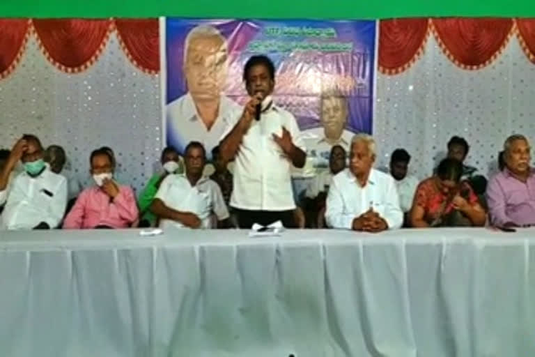 MLC Lakshmana Rao participating in the Teachers' Spiritual Assembly program in Guntur