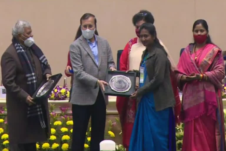 vizianagaram sp awarded with covid women warror award in delhi