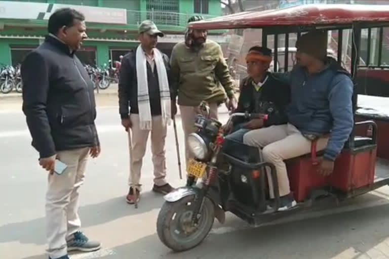 vehicle checking campaign in kaimur