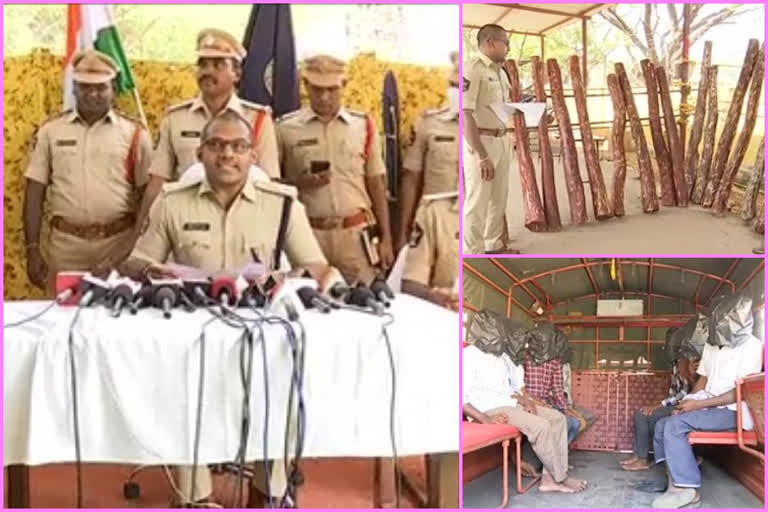 Kadapa police arrest red sandalwood smugglers