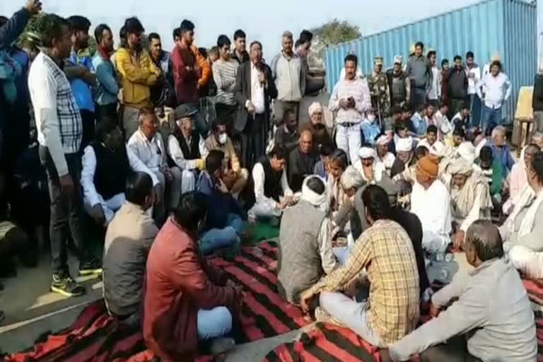 rewari villagers upset farmers protest