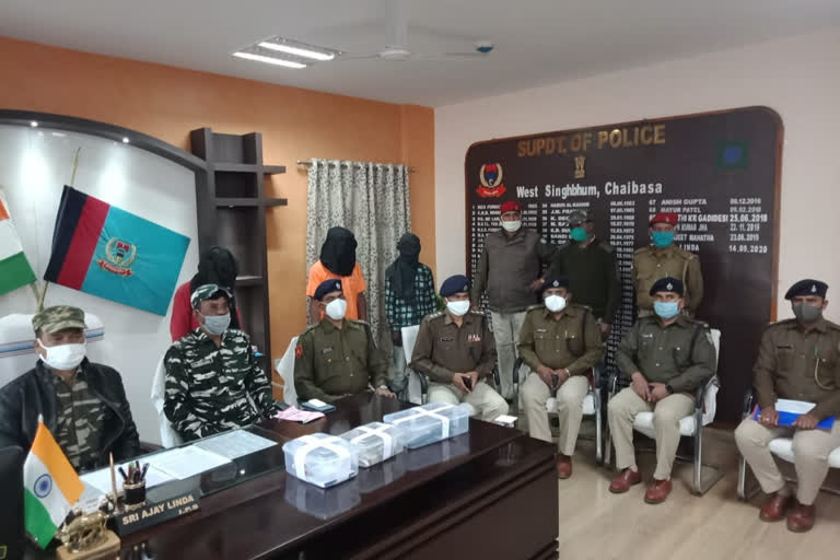 3 PLFI Maoist members arrested in Chaibasa