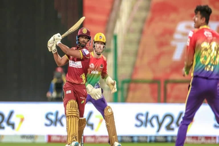 Nicholas Pooran smashes 12 sixes in Abudhabi T10 league