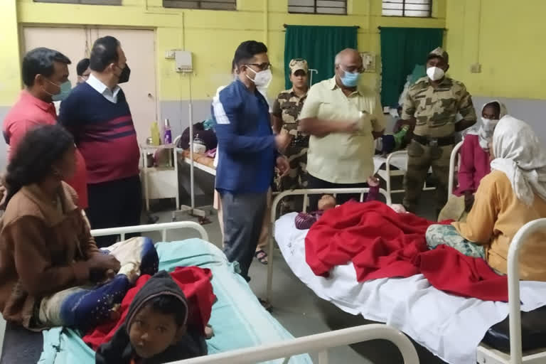 Sanitiser administered to children during polio vaccination