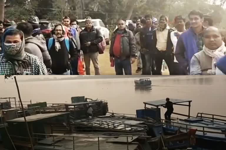 Chandabali entrance crowded with Bhitarkanika tourists