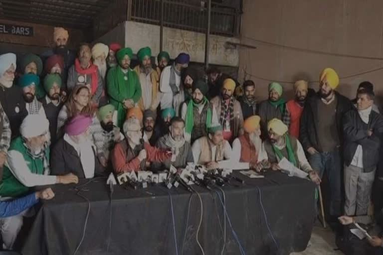 Press Conference of Sanukt Kisan Morcha at Singhu Border