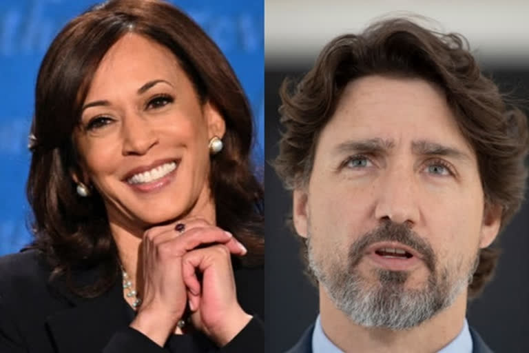 Kamala Harris speaks to Canadian PM Trudeau