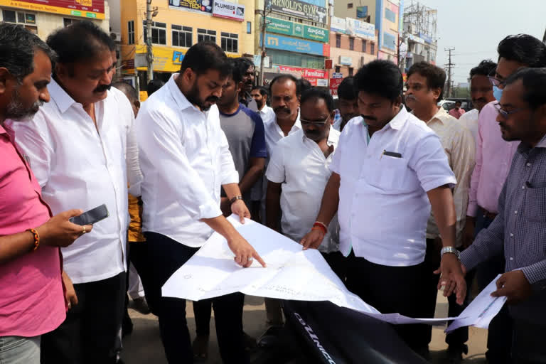 Minister Anilkumar Yadav tour in Nellore City