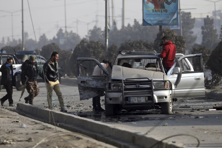 Afghan officials: Bombings in Kabul kill 2, including cleric