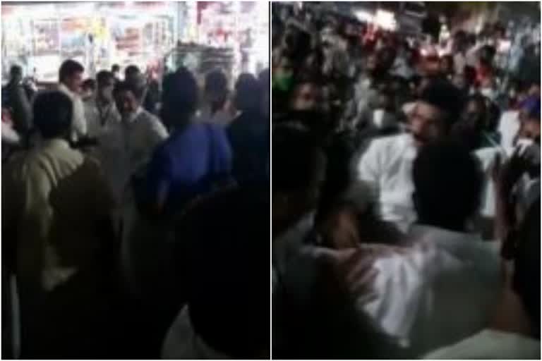 Congress A and I activists clash during Aishwarya Kerala Yatra  ramesh chennithala  രമേശ് ചെന്നിത്തല  Aishwarya Kerala Yatra  ഐശ്വര്യകേരള യാത്ര  കണ്ണൂർ വാർത്ത  kannur news  kerala news  കേരള വാർത്ത