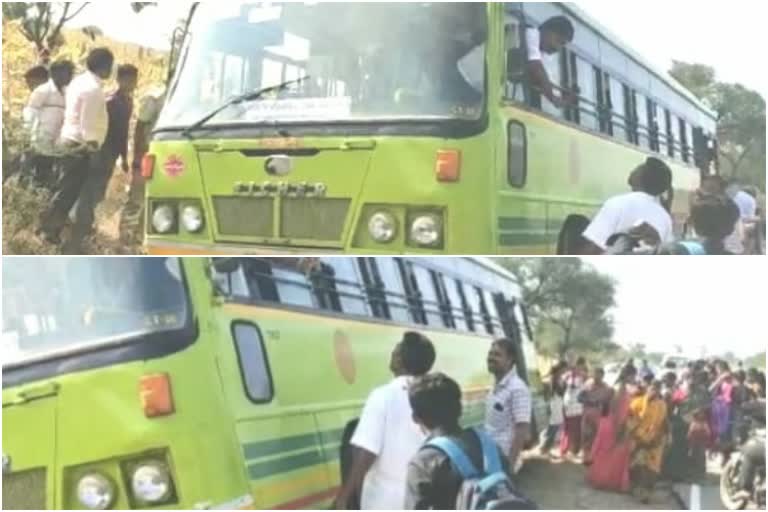 north-west-karnataka-transport-bus-break-fail-in-raichuru