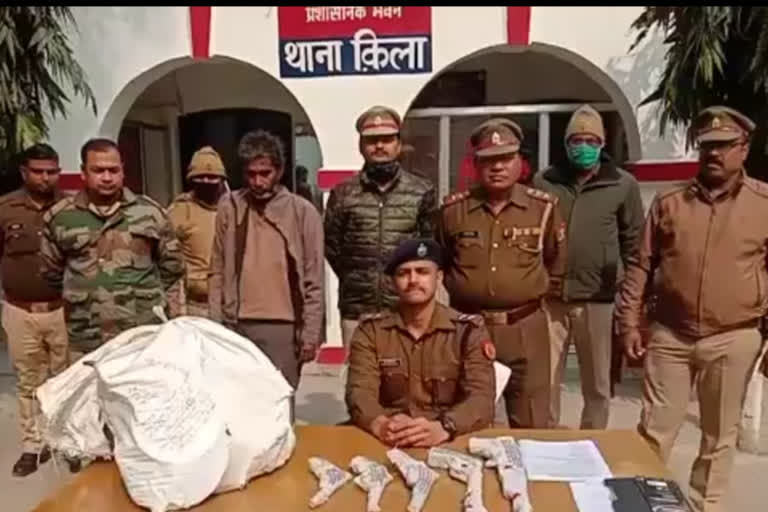 बरेली में अवैध असलहा फैक्ट्री का भंडाफोड़, एक अपराधी को पुलिस ने दबोचा