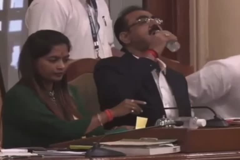 BMC deputy commissioner drink sanitizer instead of water by mistake in mumbai