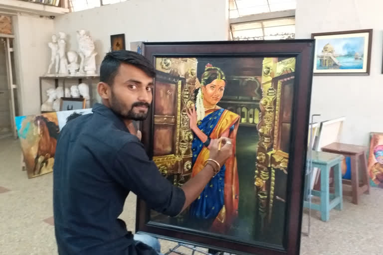 Hubli brush artist