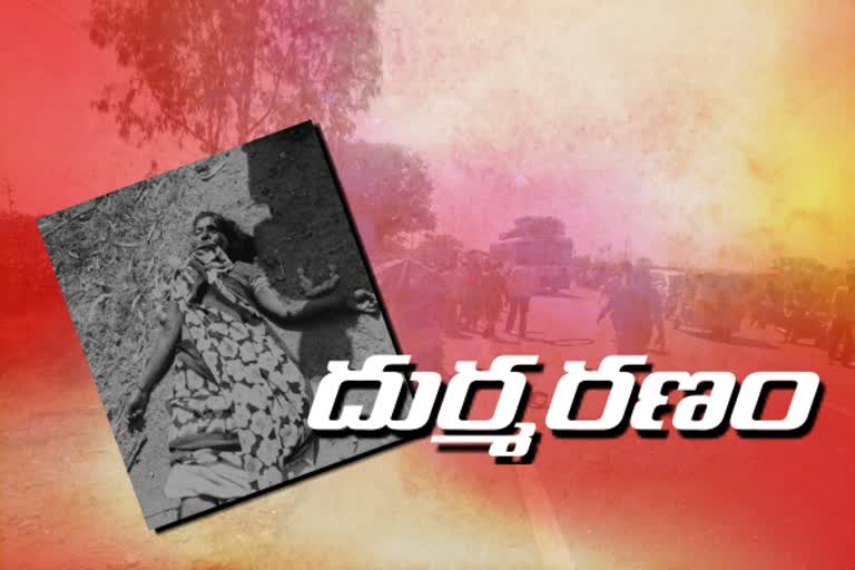 women died in road accident at chowdarpally mahabubnagar district