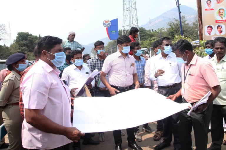 Collector personally inspected the railway overpass works