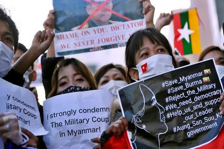 Health workers in virus-hit Myanmar start anti-coup protests