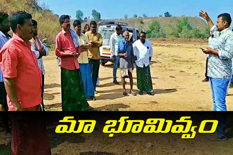 karimnagar farmers intercepted mothe canal survey at ramachandrapuram