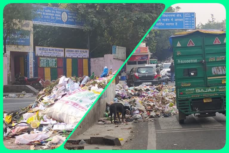 Garbage problem at dilshad garden a pocket of Delhi