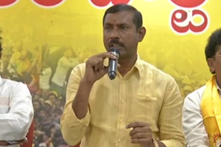 tdp leader palla srinivas oppose privatization of steel plant