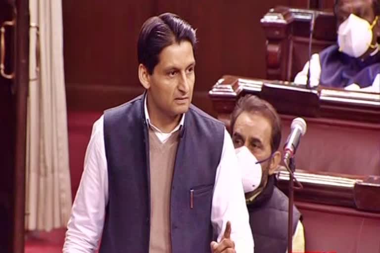 deependra hooda on farmers protest in rajyasabha