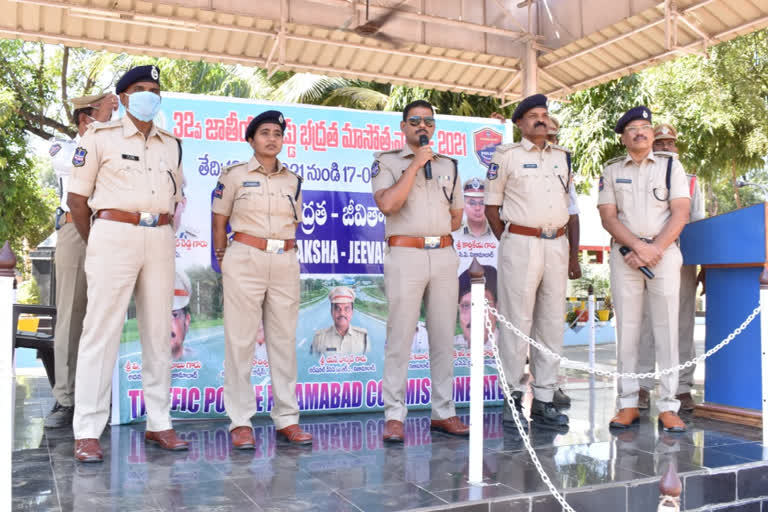 32nd National Road Safety Month celebrations in Nizamabad District