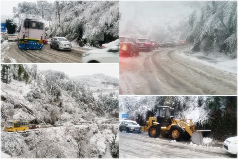 snowfall in solan