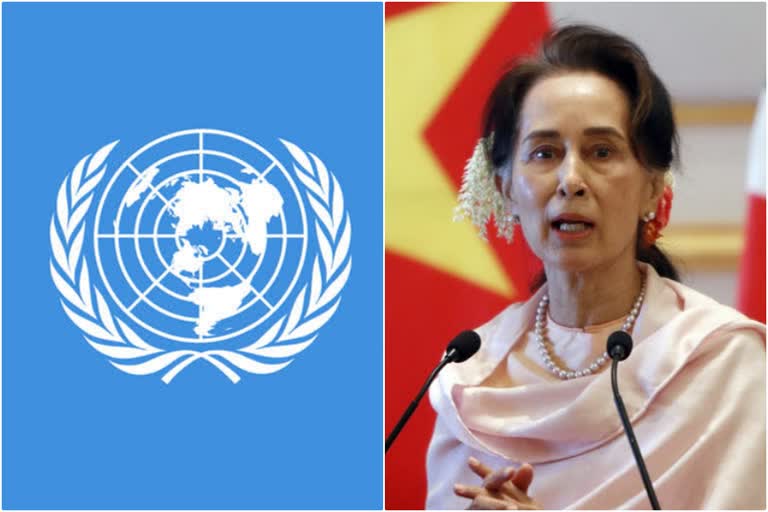 UNSC calls for release of Aung San Suu Kyi  Myanmar military coup  President Win Myint  latest news on Myanmar issue  മ്യാൻമറിലെ സൈനിക അട്ടിമറി  സൈനിക അട്ടിമറി  ഐക്യരാഷ്‌ട്രസഭ  ആങ് സാൻ സൂചി