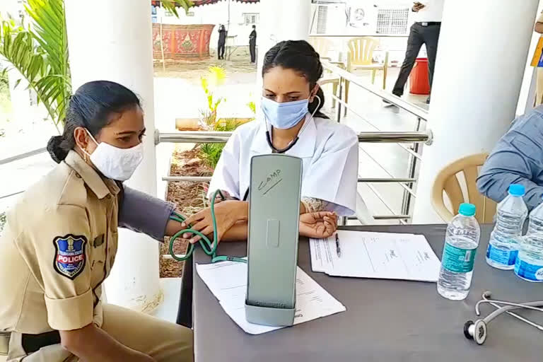 Medical examinations for female police at Mulugu District collectorate