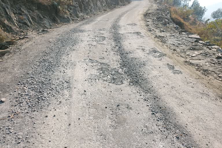 road damaged