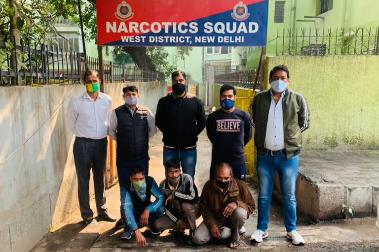 Three drug smugglers arrested red handed in west delhi