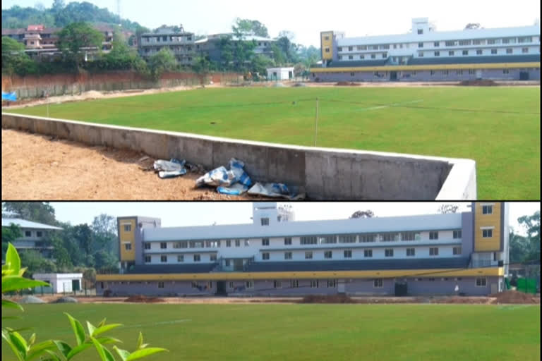 Modern mini stadium is being set up on five acres on the grounds of The Nilambur Govt. Manavedan Vocational Higher Secondary School  Modern mini stadium  The Nilambur Govt. Manavedan Vocational Higher Secondary School  mini stadium  കളിക്കളത്തെ ഇഷ്ടപ്പെടുന്ന മലപ്പുറത്തുകാര്‍ക്ക് പുതിയ മൈതാനം; ഒരുങ്ങുന്നത് കിഫ്ബി സഹായത്തോടെ  കളിക്കളത്തെ ഇഷ്ടപ്പെടുന്ന മലപ്പുറത്തുകാര്‍ക്ക് പുതിയ മൈതാനം  ഒരുങ്ങുന്നത് കിഫ്ബി സഹായത്തോടെ  കിഫ്‌ബി  നിലമ്പൂർ ഗവ. മാനവേദൻ വൊക്കേഷണൽ ഹയർ സെക്കൻഡറി സ്കൂൾ