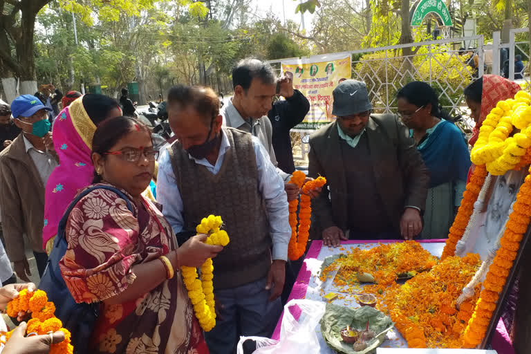 Celebrated death anniversary of Jharkhand state agitator in ranchi