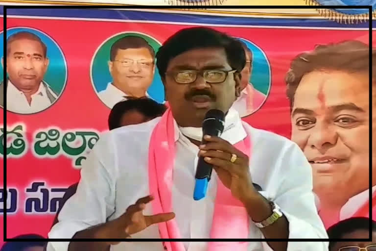 puvvada  ajay kumar at Bhadradri Kothagudem district Dammapeta MLC election preparatory meeting