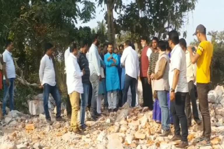 bjp team visits netaji bus terminal area in cuttack