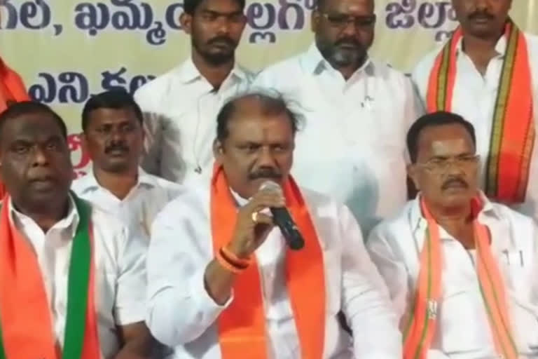 bjp mlc candidate request to  party Activists for give a one chance in election