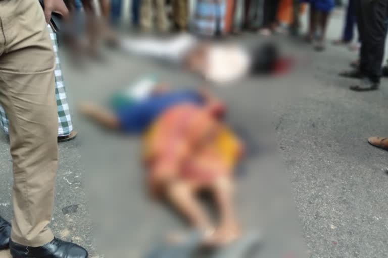 two died in road accident near theni