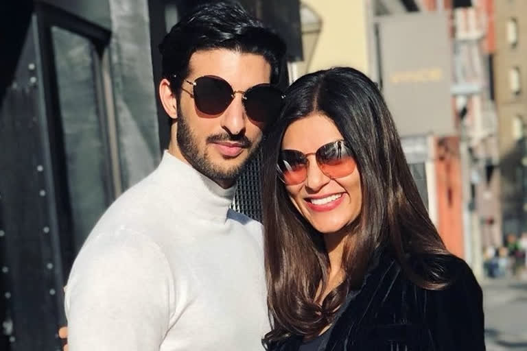 Rohman Shawl and Sushmita Sen.